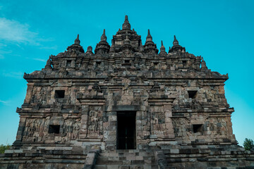 Plaosan Temple, a Buddhist temple relic of the ancient Mataram kingdom with a magnificent building...