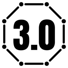 Web 3.0 vector icon