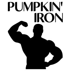 Fototapeta premium Pumpkin' Iron Shirt