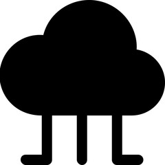 Cloud Sharing Vector Icon 