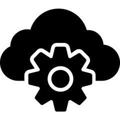 Cloud Setting Vector Icon