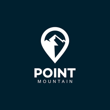 Point Mountain Logo Template Illustration