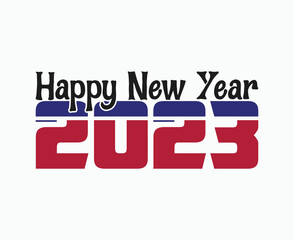 happy new year 2023 and new year vector