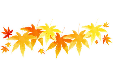 Naklejka na ściany i meble 紅葉の葉のバックグラウンド、秋のイメージ
