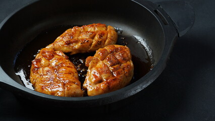 Glazed Chicken breast in a honey Sweet and Sour marinade