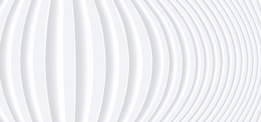 White striped pattern background, 3D lines pattern design