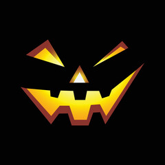 Spooky Halloween background with jack o lantern - Trick or Treat