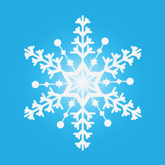 Snowflake winter. vector. Christmas. New Year celebration.
