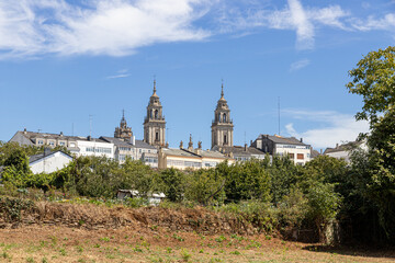 Lugo, Spain. The Catedral de Santa Maria (Saint Mary's Cathedral), a Roman Catholic church and basilica in Galicia