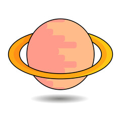 Planet Vector flat design fit for design element,galaxy,astronot,illustration,business,etc