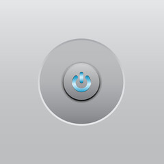 button switch power led blue light