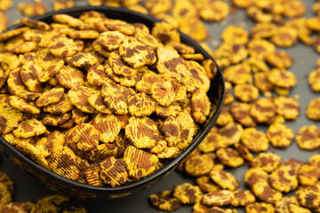 Chana Jor Garam Also Called Channa Chur Or Jhaal Chanachur Is Street Snacks Made Of Beaten Roasted Spiced Black Chickpeas Or Chanachoor