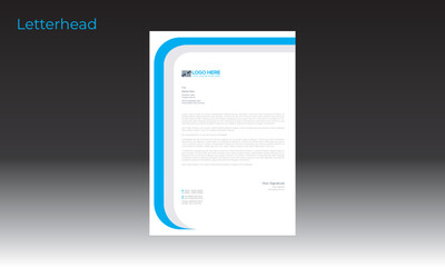 vector letterhead design for best use