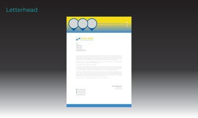 vector letterhead design for best use