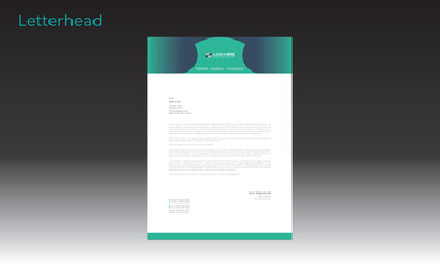 vector letterhead design for best use