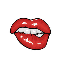 lipstick, mouth, kiss vector