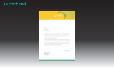 vector letterhead design for best use