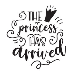 Princess   Hand lettering illustration for your design