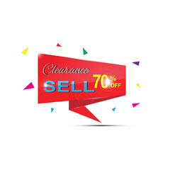 Discount banner shape.Special offer badge on white background vector eps 10.