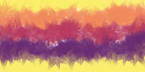 Abstract colorful paint background with brush effects