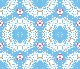 Fototapeta premium Abstract geometric pattern. A seamless background, vintage texture