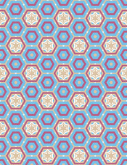 Abstract geometric pattern. A seamless background, vintage texture