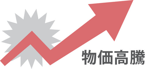 物価高騰のイラスト