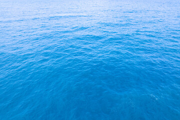 Sea surface aerial view,Bird eye view photo of blue waves and water surface texture Blue sea background Beautiful nature Amazing seascape