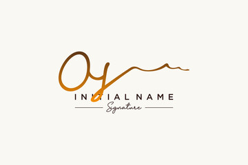 Initial OS signature logo template vector. Hand drawn Calligraphy lettering Vector illustration.