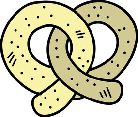 hand drawn bread illustration on transparent background