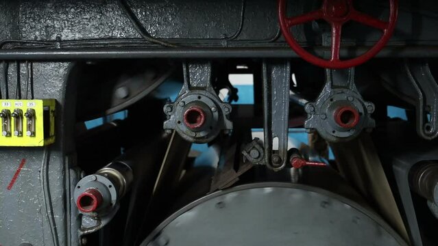 conveyor of a paper machine in the workshop of a paper mill