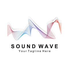 Sound waves vector illustration