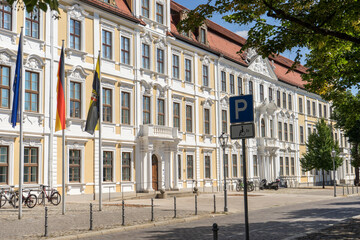 historic building of the state parliament of Saxony-Anhalt in Magdeburg