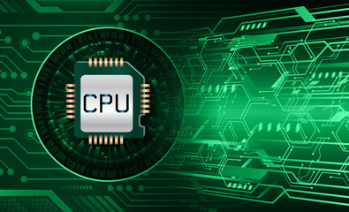 cpu cyber circuit future technology concept background