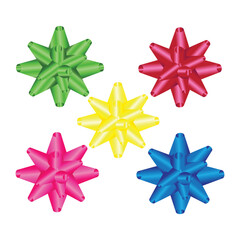Gift bows with ribbons.Vector illustration eps 10.