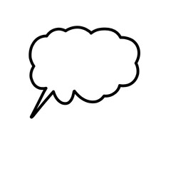 Bubble speech vector with elements