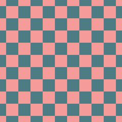 Vichy pattern in pink, green. Seamless pastel gingham check plaid for Easter festive dress, shirt, towel, or other modern spring and summer holiday textile print. Simple background graphic.