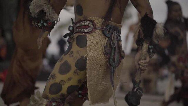 Danza y Ritual Maya Hombre Jaguar Fuego Portal Maya México 