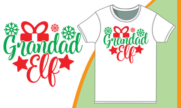 Grandad Elf, Multi-generation Family, Celebration Event, Christmas Sweater Party Social Event