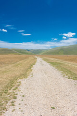 Plateau of Castelluccio di Norcia, Umbria Central Italy