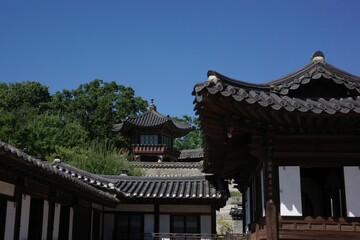 Obraz premium Korean old palace with traditional architecture