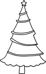 Christmas Tree, Christmas pine tree vector illustration