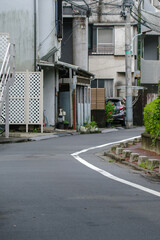 日本の東京港区赤坂4丁目の風景
