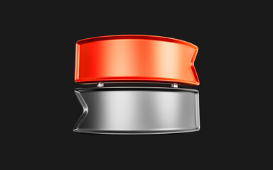 sale label sticker template on dark background 3d render concept for black Friday discount