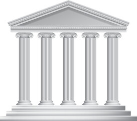 Greek or Roman Temple Columns