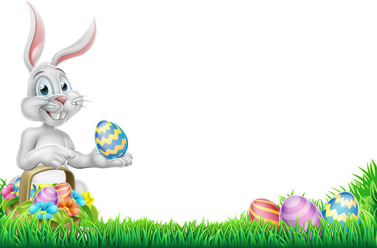 Egg Hunt Easter Bunny Rabbit Design