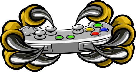 Monster Gamer Claws Holding Games Controller