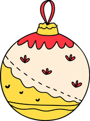 Christmas Ball, Christmas Decoration, Christmas ornament vector illustration
