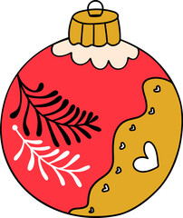 Christmas Ball, Christmas Decoration, Christmas ornament vector illustration