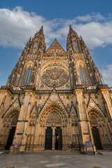 Fototapeta premium The Prague Castle view in Prague City
